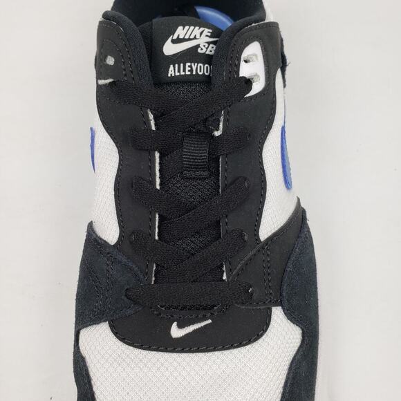 Nike SB Alleyoop Mens Size 10 White Team Royal Blue Low Sneaker Shoes CJ0882-104